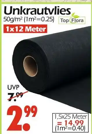 Wreesmann Top flora unkrautvlies 1x12 meter Angebot