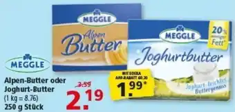 Multi Markt MEGGLE Alpen-Butter oder Joghurt-Butter Angebot
