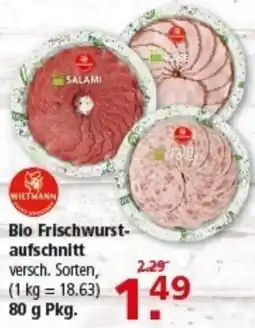 Multi Markt WILTMANN Bio Frischwurstaufschnitt Angebot