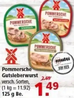 Multi Markt Pommersche Gutsleberwurst Angebot