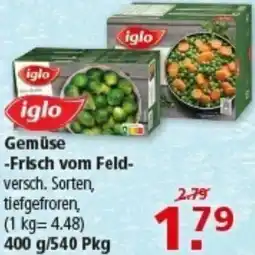 Multi Markt iglo Gemüse Frisch vom Feld Angebot