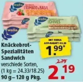 Multi Markt Wasa Knäckebrot Spezialitäten Sandwich Angebot