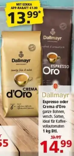 Multi Markt Dallmayr Espresso oder Crema d'Oro Angebot