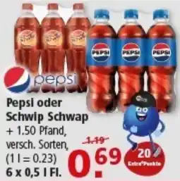Multi Markt Pepsi oder Schwip Schwap Angebot