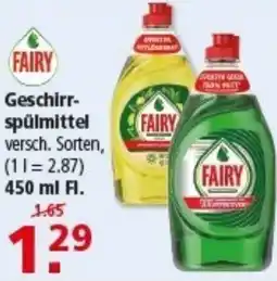 Multi Markt FAIRY Geschirrspülmittel Angebot