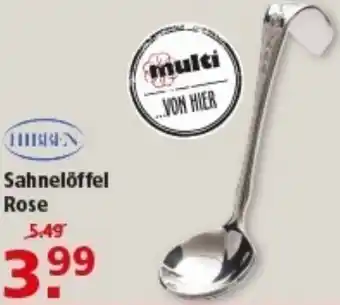 Multi Markt HIBBEN Sahnelöffel Rose Angebot