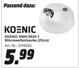 MediaMarkt Koenic kmh-0025-1 mikrowellenhaube Angebot