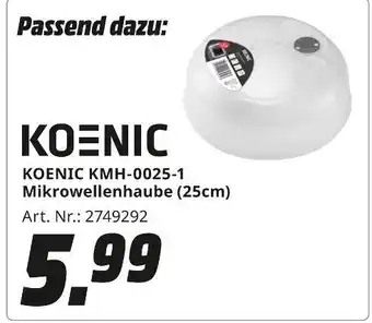 MediaMarkt Koenic kmh-0025-1 mikrowellenhaube Angebot