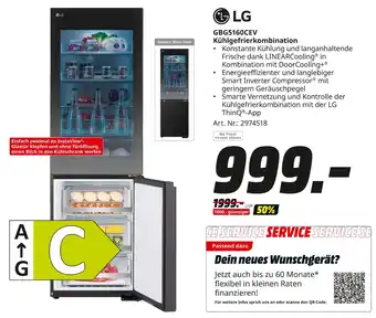 MediaMarkt Lg gbg5160cev kühlgefrierkombination Angebot