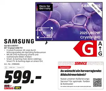 MediaMarkt Samsung gu 65 u 8079 f 65 crystal uhd tv Angebot