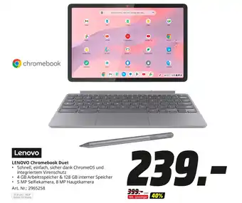 MediaMarkt Lenovo chromebook duet Angebot