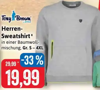 Stolz Tony Brown Herren- Sweatshirt Angebot