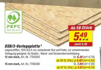 toom Baumarkt OSB/3-Verlegeplatte Angebot