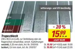 toom Baumarkt Trapezblech Angebot