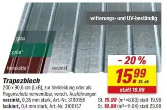 toom Baumarkt Trapezblech Angebot