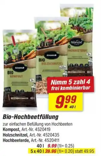toom Baumarkt Bio-Hochbeetfüllung Angebot
