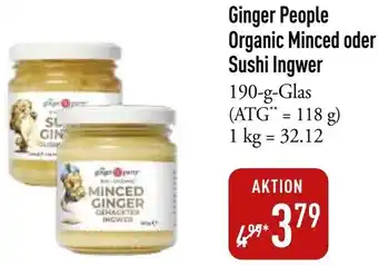 Galeria Markthalle Ginger People Organic Minced oder Sushi Ingwer Angebot