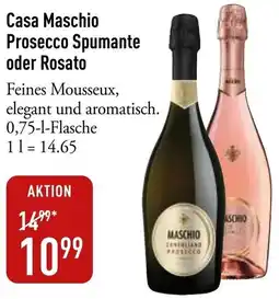 Galeria Markthalle Casa Maschio Prosecco Spumante oder Rosato Angebot