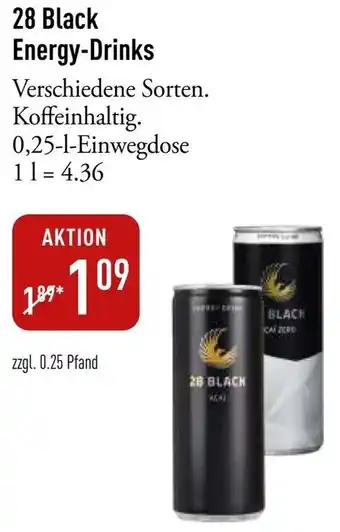 Galeria Markthalle 28 Black Energy-Drinks Angebot