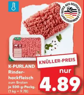 Kaufland K-PURLAND Rinderhackfleisch Angebot