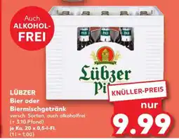 Kaufland LÜBZER Bier oder Biermischgetränk Angebot