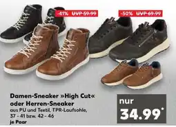 Kaufland Damen-Sneaker High Cut oder Herren-Sneaker Angebot