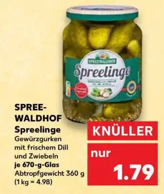Kaufland Spreewaldhof Spreelinge Angebot