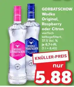 Kaufland GORBATSCHOW Wodka Original, Raspberry oder Citron Angebot
