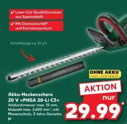 Kaufland Akku-Heckenschere 20 V PHSA 20-Li C3 Angebot
