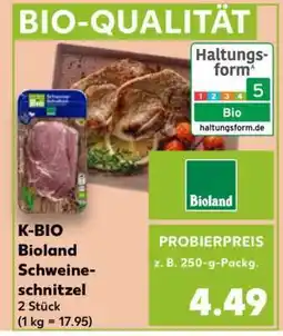 Kaufland K-BIO Bioland Schweineschnitzel Angebot