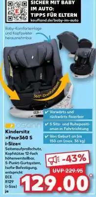 Kaufland Kindersitz Four360 S i-Size Angebot