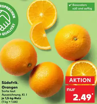 Kaufland Südafrik. Orangen Angebot
