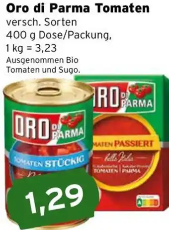 CAP Markt Oro di Parma Tomaten Angebot
