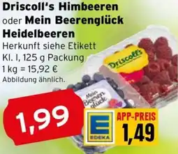 CAP Markt Driscoll's Himbeeren oder Mein Beerenglück Heidelbeeren Angebot