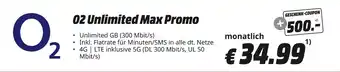 MediaMarkt O2 unlimited max promo Angebot