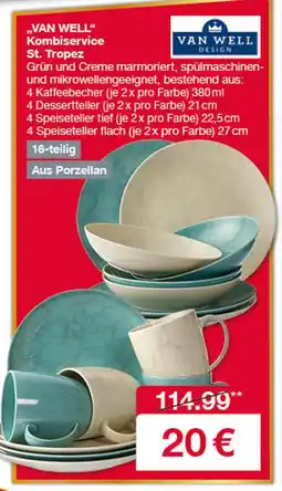 Woolworth Van well kombiservice st. tropez Angebot