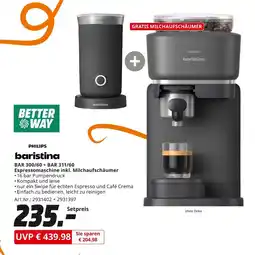 MediaMarkt Philips baristina bar 300/60 + bar 311/60 espressomaschine Angebot