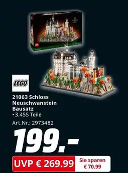 MediaMarkt Lego schloss neuschwanstein bausatz Angebot