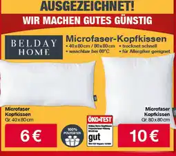 Woolworth Belday home microfaser-kopfkissen 40 x 80 cm Angebot