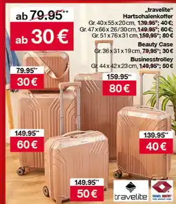 Woolworth Travelite hartschalenkoffer gr. 40 x 55 x 20 cm Angebot