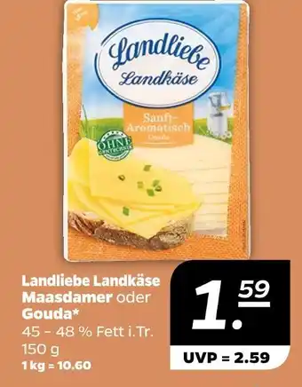 NETTO Landliebe maasdammer oder gouda Angebot