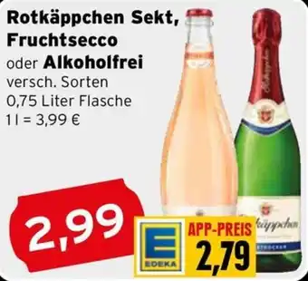 CAP Markt Rotkäppchen Sekt, Fruchtsecco oder Alkoholfrei Angebot