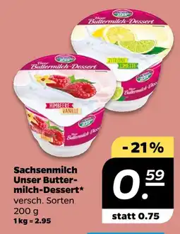 NETTO Sachsenmilch unser buttermilch-dessert Angebot