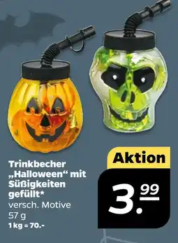 NETTO Trinkbecher halloween kürbis Angebot