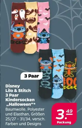 NETTO Disney lilo & stitch kindersocken halloween Angebot