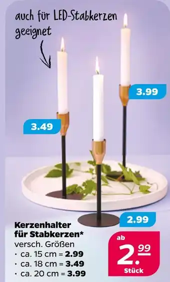 NETTO Kerzenhalter für stabkerzen Angebot
