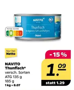 NETTO Navito thunfisch Angebot