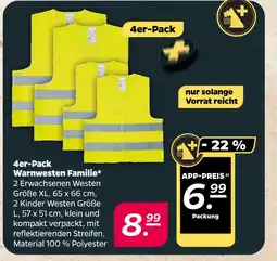 NETTO 4er-pack warnwesten familie Angebot