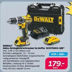 NETTO Dewalt akku-schlagbohrschrauber im koffer dcd796d2-qw Angebot
