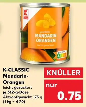 Kaufland K-classic mandarin-orangen Angebot